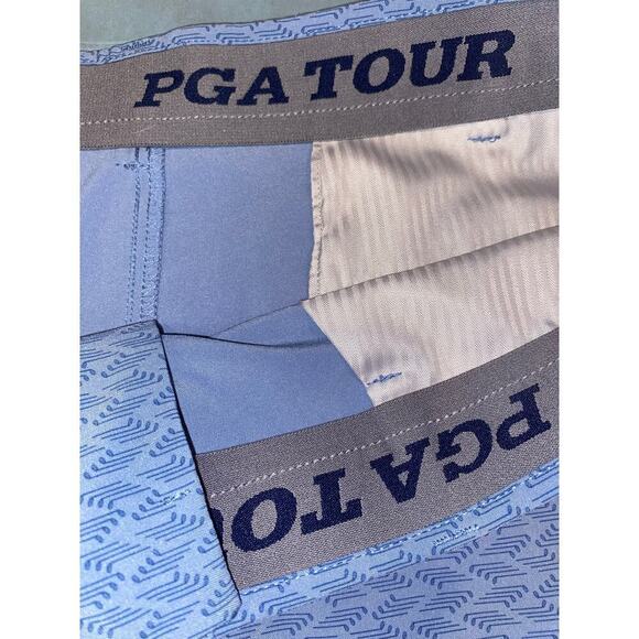 PGA Tour Men's Active 40/9 Golf Shorts Blue - Picture 3 of 4